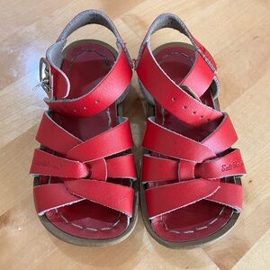Saltwater Sandals, toddler 6, red